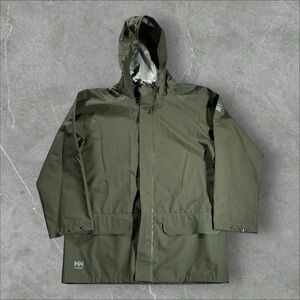 Helly Hansen Jacket Mens Rain Coat Polyvinyl Workwear PVC Trench